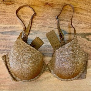 Victoria’s Secret Uplift Semi Demi Bra 36C Dark Suntan/Brown